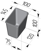 форма для хлеба 11 (145 х 100 х 100 мм) хлебопекарная форма 11 (145 х 100 х 100 мм)