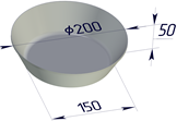 хлебопекарная форма 200 х 50