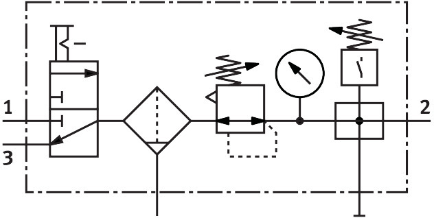 Service unit combination LFR-1/4-D-MIDI-KF – фото