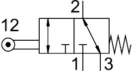 Roller lever valve VMEF-RT-M32-M-G14 – фото