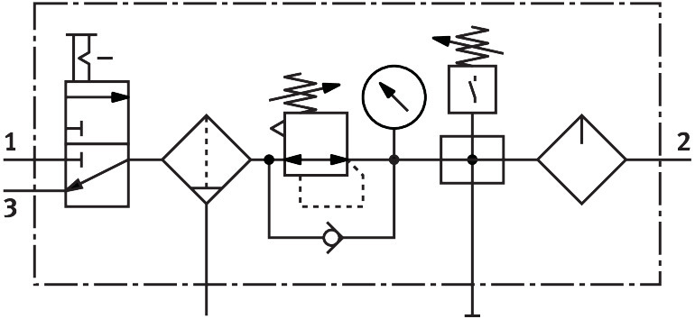Service unit combination MSB4-1/4:C3J1F3M1-WP – фото