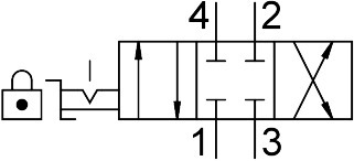Hand lever valve VHER-P-H-B43C-B-G14 – фото