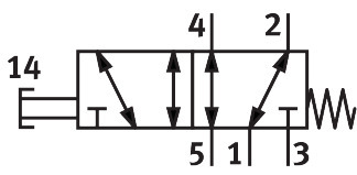 Pushbutton valve VHEF-P-M52-M-G18 – фото