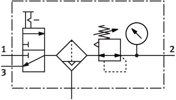 Service unit combination LFR-1/4-D-MINI-KC-A – фото