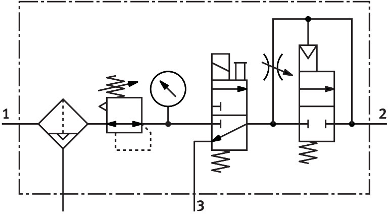 Service unit combination LFR-1/4-D-MINI-KD-A – фото