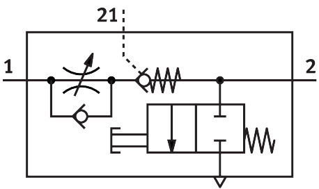 One-way flow control valve VFOF-CE-BAH-Q4-Q4 – фото