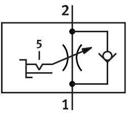 One-way flow control valve GRLSA-1/4-QS-8 – фото