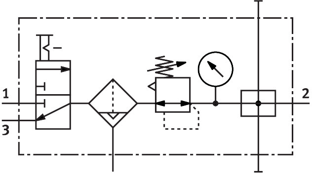Service unit combination LFR-1/4-D-MINI-KB-A – фото