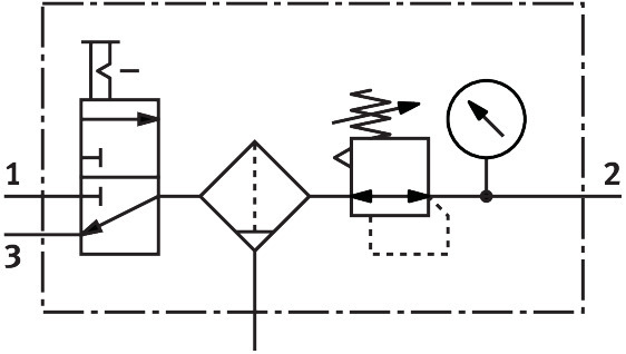 Service unit combination LFR-1/4-D-MINI-KC – фото