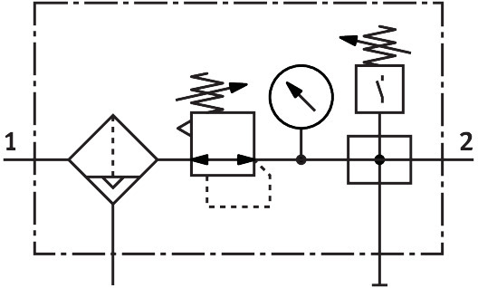 Service unit combination LFR-1/4-D-MINI-KE-A – фото