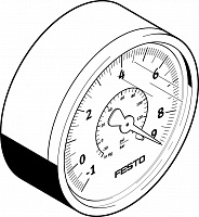 Vacuum gauge VAM-63-V1/9-R1/4-EN – фото