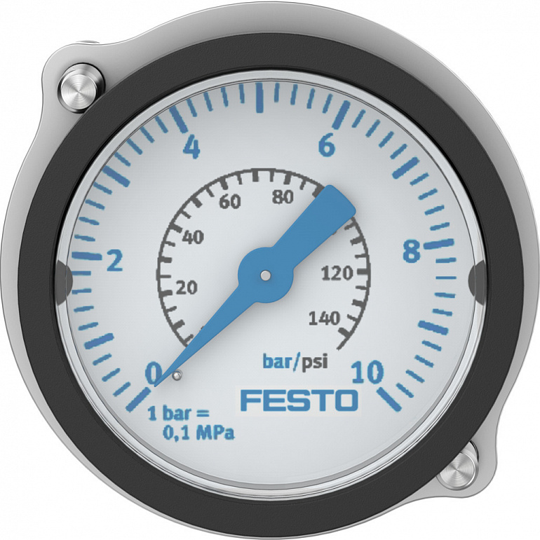 Flanged pressure gauge FMA-40-10-1/4-EN – фото