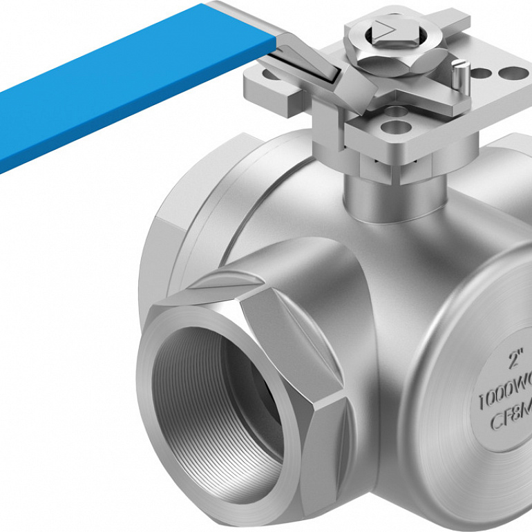 Ball valve VZBE-2-T-63-F-3L-F0507-M-V15V15 – фото