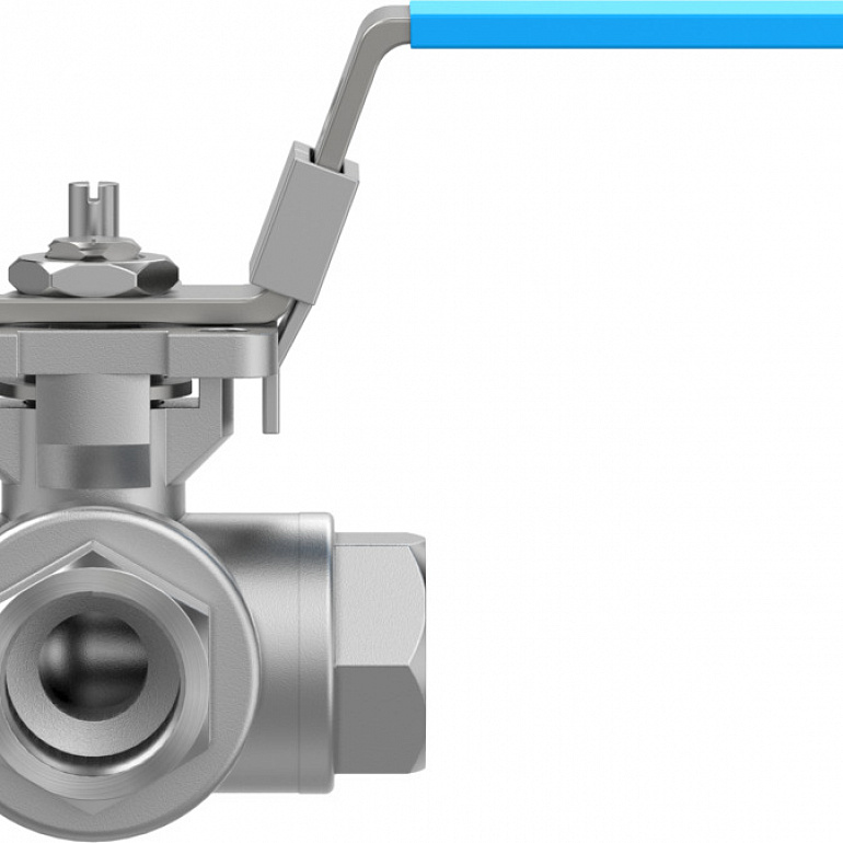 Ball valve VZBE-1/2-T-63-F-3L-F04-M-V15V15 – фото